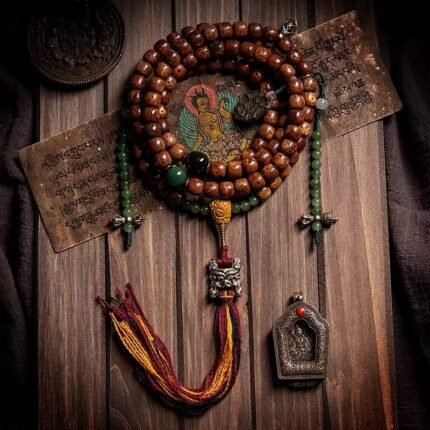 Kailash Soul Natural Bodhi seed Beads Bracelet 108 pieces