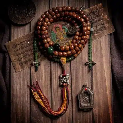 Kailash Soul Natural Bodhi seed Beads Bracelet 108 pieces