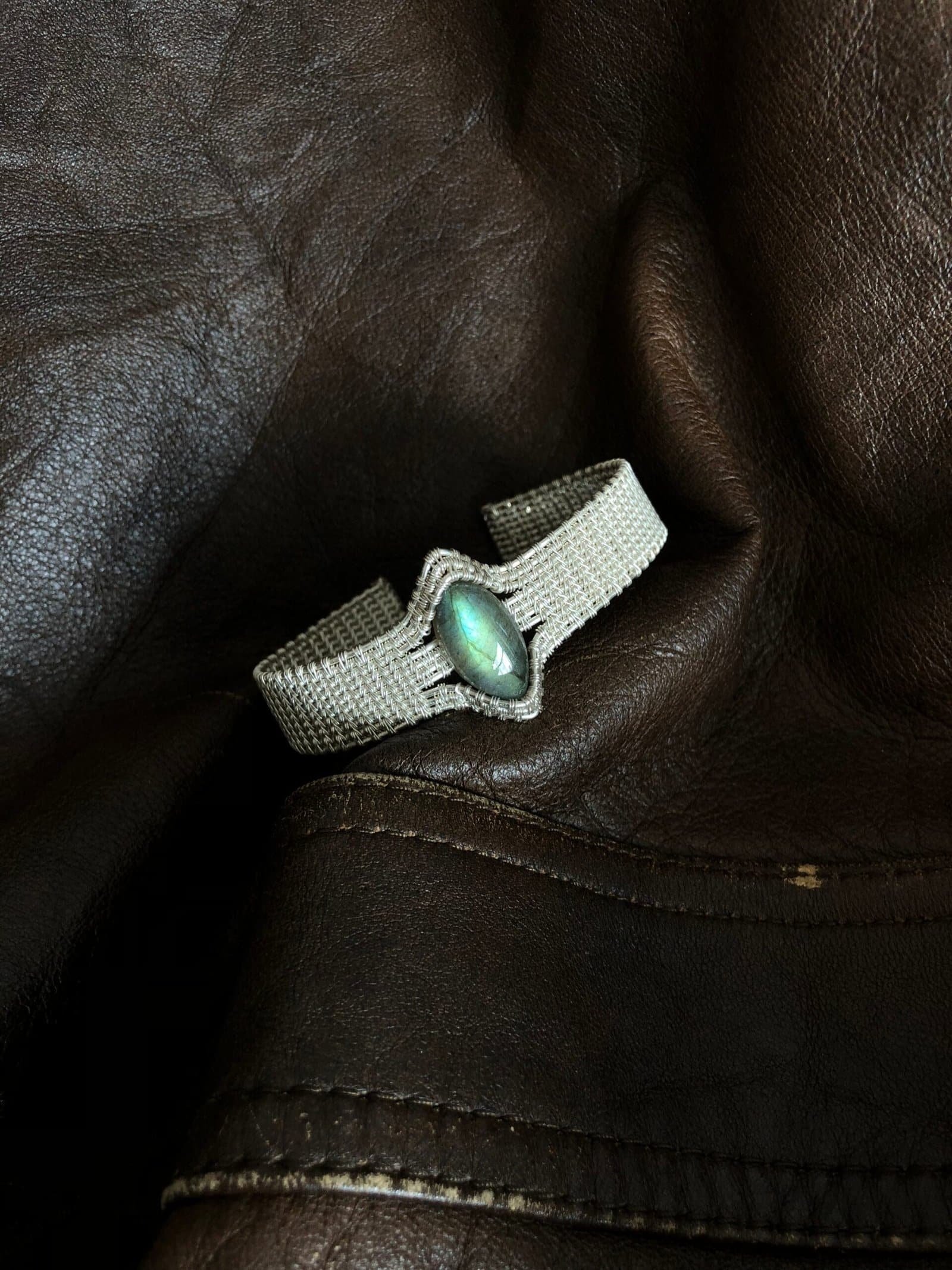 Kailash Soul Hand-Woven Silver Crystal Bracelet