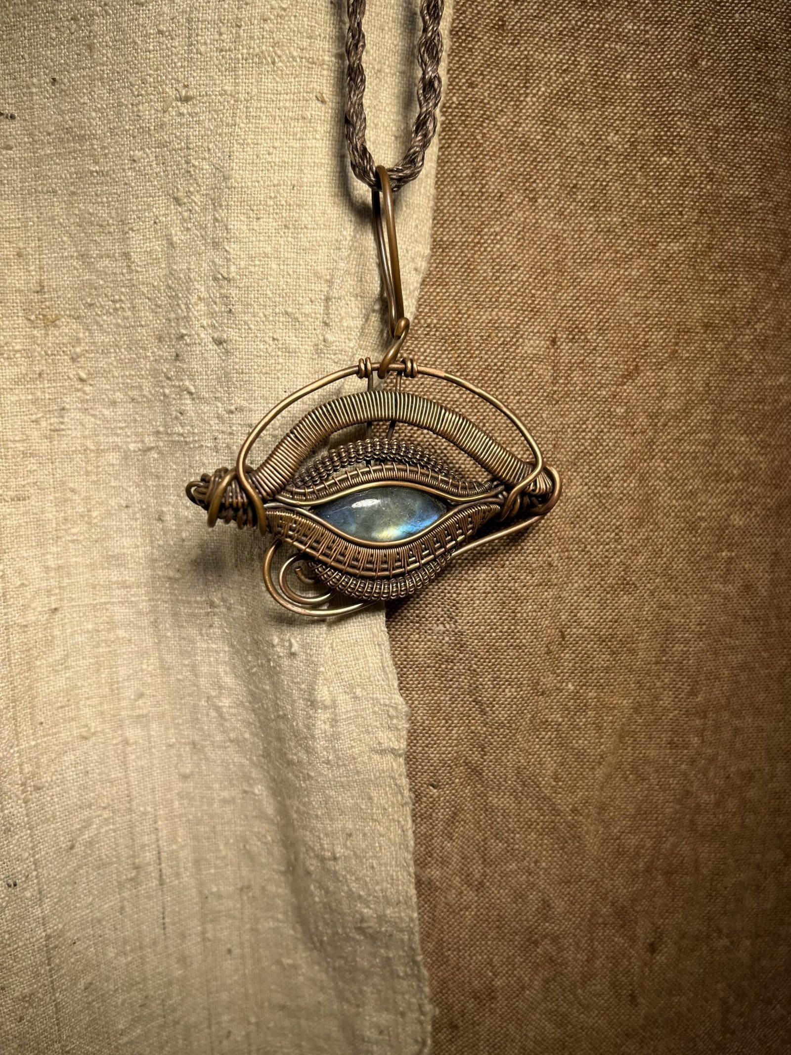 Kailash Soul Handmade Eye Of Horus Crystal Necklace