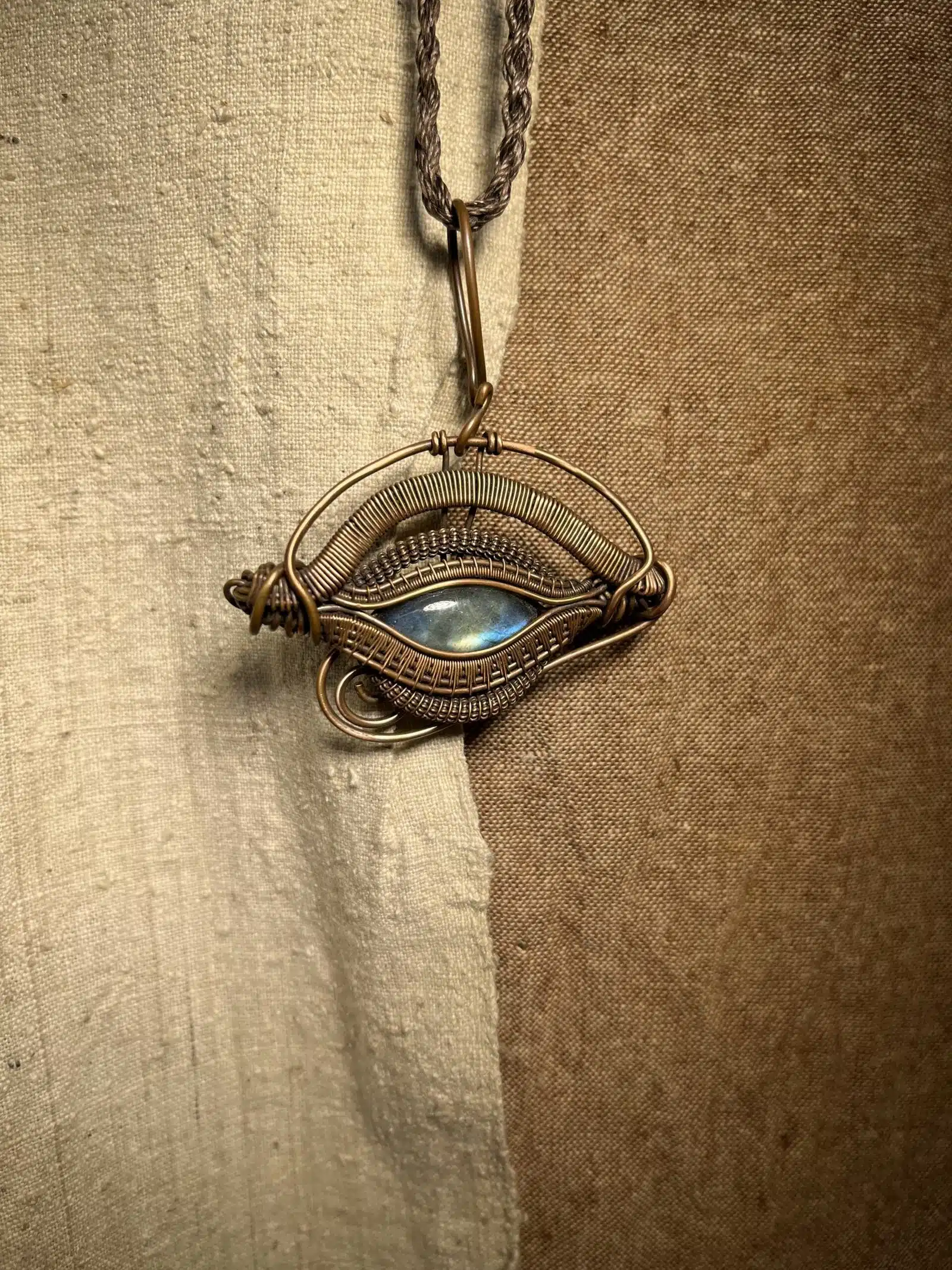 Kailash Soul Handmade Eye Of Horus Crystal Necklace