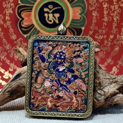 Hand-Painted Tibetan Palden Lhamo Thangka – Supreme Female Protector of Tibet